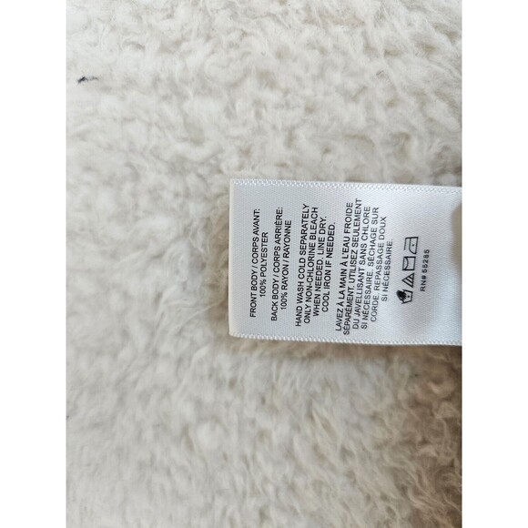 Express Women Top Small Yellow Chiffon Blend Sleeveless 1/4 Zip Tank Blouse - Picture 16 of 16